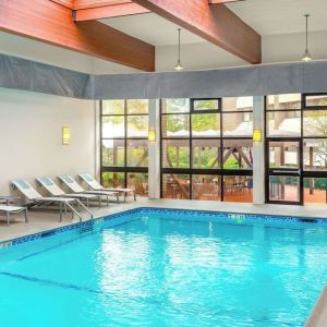 Refreshing indoor pool at DoubleTree By Hilton Westborough.