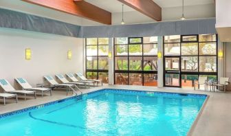 Refreshing indoor pool at DoubleTree By Hilton Westborough.