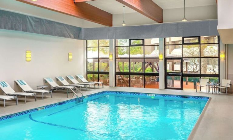 Refreshing indoor pool at DoubleTree By Hilton Westborough.