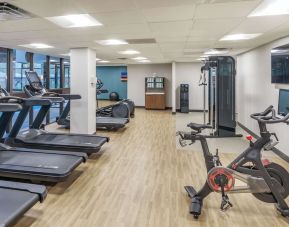 Fitness center available at DoubleTree By Hilton Westborough.