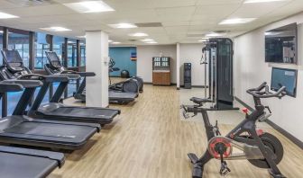 Fitness center available at DoubleTree By Hilton Westborough.