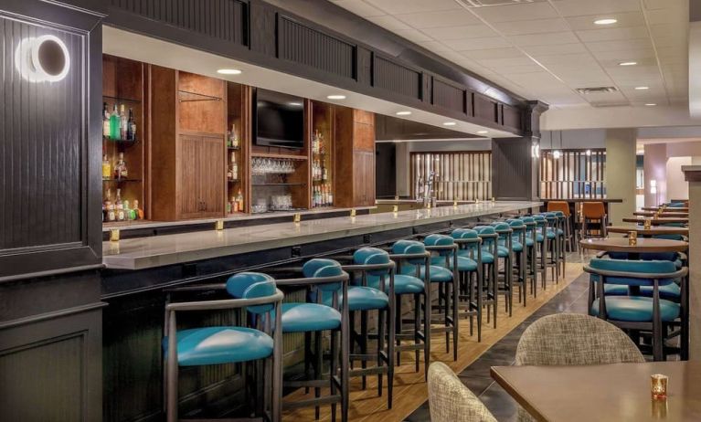 Hotel bar at DoubleTree By Hilton Westborough.