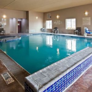 Refreshing indoor pool and spa tub at Best Western Granbury Inn & Suites.