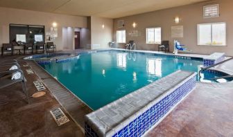 Refreshing indoor pool and spa tub at Best Western Granbury Inn & Suites.