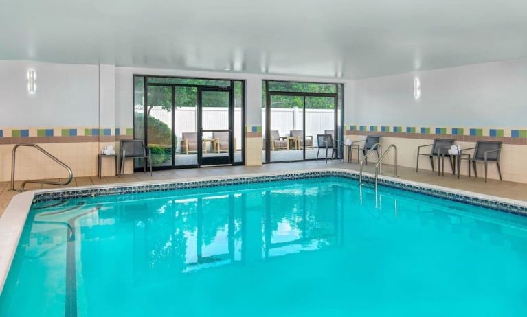 Refreshing indoor pool at Courtyard Boston Marlborough.