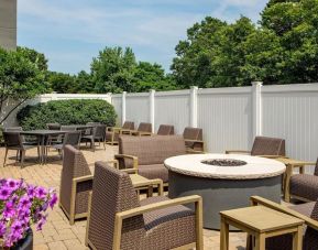 Veranda perfect for coworking at Courtyard Boston Marlborough.