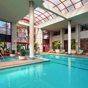 Refreshing indoor pool at The Westin SFO Airport.