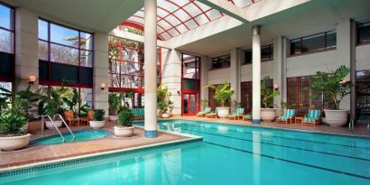 Refreshing indoor pool at The Westin SFO Airport.