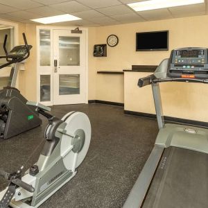 Well equipped fitness center at Comfort Inn Ottawa West.