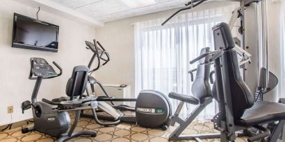 Well equipped fitness center at Comfort Inn Edmundston.