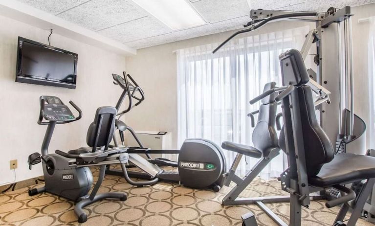 Well equipped fitness center at Comfort Inn Edmundston.