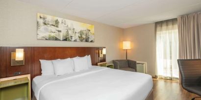 Bright and spacious day use room with workdesk at Comfort Inn Dryden.