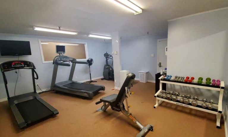 Well equipped fitness center at Mount Peyton Resort & Conference Center.