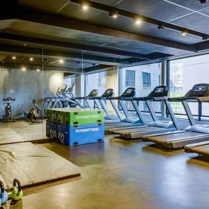 Fully equipped fitness center at Hotel Monville - 295871.