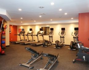 Fully equipped fitness center at TownePlace Suites By Marriott London.