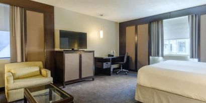 Spacious day use room with work desk at Arc The Hotel Ottawa.