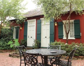 Outdoor seats available at Hotel St. Pierre.