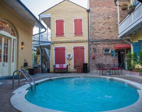 One of the 2 outdoor pools at Hotel St. Pierre.