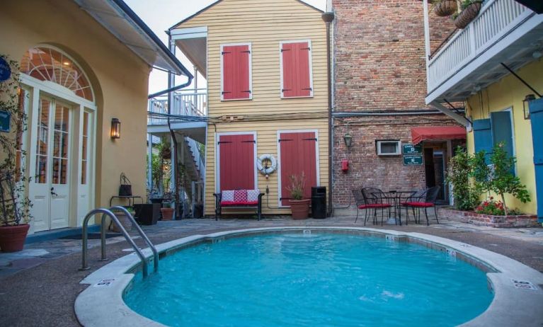 One of the 2 outdoor pools at Hotel St. Pierre.