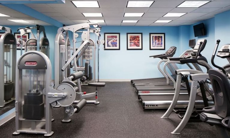 Fitness facility available at Club Quarters Hotel Wacker At Michigan.