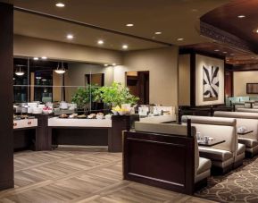 Dining area at Hyatt Regency Vancouver.