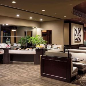 Dining area at Hyatt Regency Vancouver.