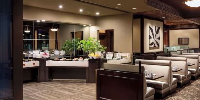 Dining area at Hyatt Regency Vancouver.