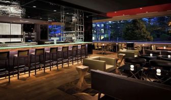 Hotel bar and lounge area at Hyatt Regency Vancouver.