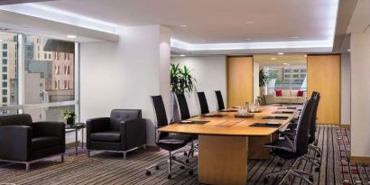 Professional meeting room at Hyatt Regency Vancouver.