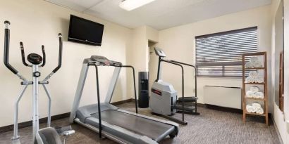 Fitness center at Travelodge Edmonton South.