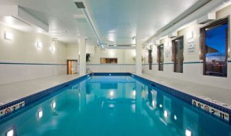 Relaxing indoor pool at Holiday Inn Conference Center Edmonton South.