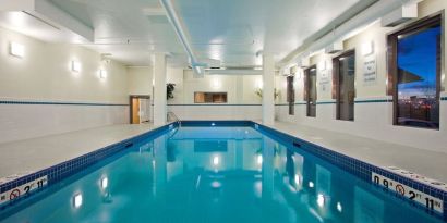 Relaxing indoor pool at Holiday Inn Conference Center Edmonton South.