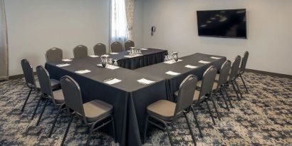 Professional meeting room at Holiday Inn Conference Center Edmonton South.