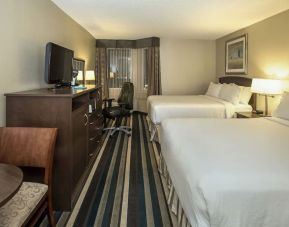 Day use twin room with work desk at Holiday Inn Conference Center Edmonton South.