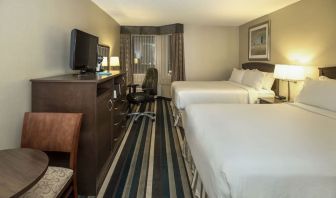 Day use twin room with work desk at Holiday Inn Conference Center Edmonton South.