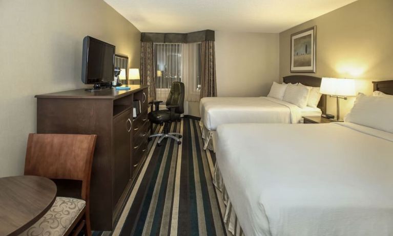 Day use twin room with work desk at Holiday Inn Conference Center Edmonton South.