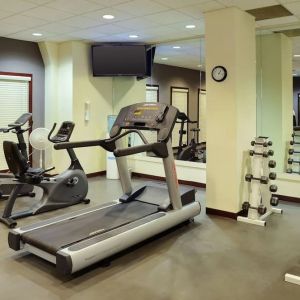 Fitness center at Holiday Inn Conference Center Edmonton South.