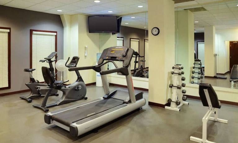 Fitness center at Holiday Inn Conference Center Edmonton South.