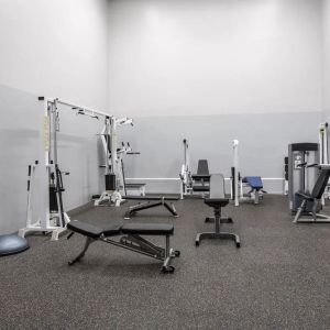 Fully equipped fitness center at Delta St. John's Hotel & Conference Center.