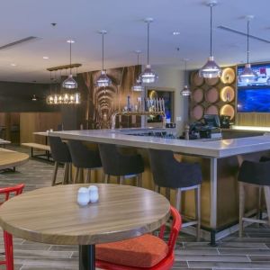 Hotel bar and lounge area at Delta St. John's Hotel & Conference Center.