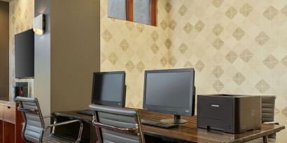 Business center available at Four Points By Sheraton Salt Lake City Airport.