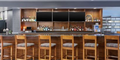 Hotel bar at Four Points By Sheraton Salt Lake City Airport.