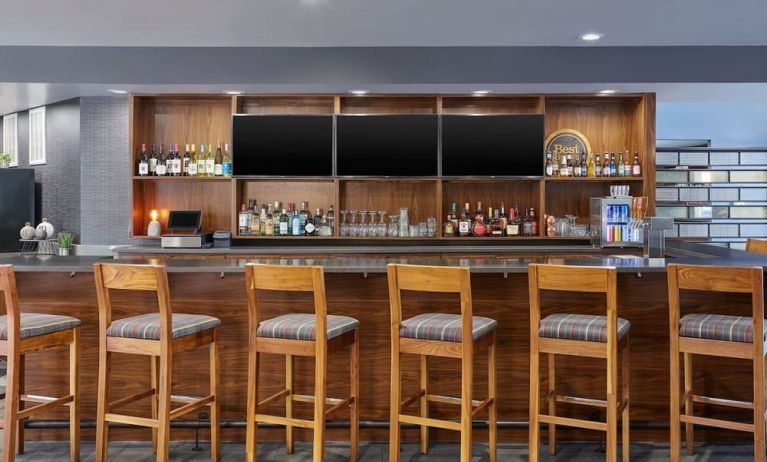 Hotel bar at Four Points By Sheraton Salt Lake City Airport.