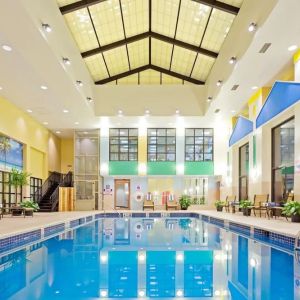 Refreshing indoor pool at Crowne Plaza Englewood.