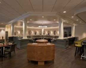 Dining area perfect for coworking at Crowne Plaza Englewood.