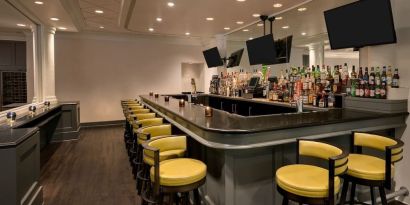 Hotel bar at Crowne Plaza Englewood.