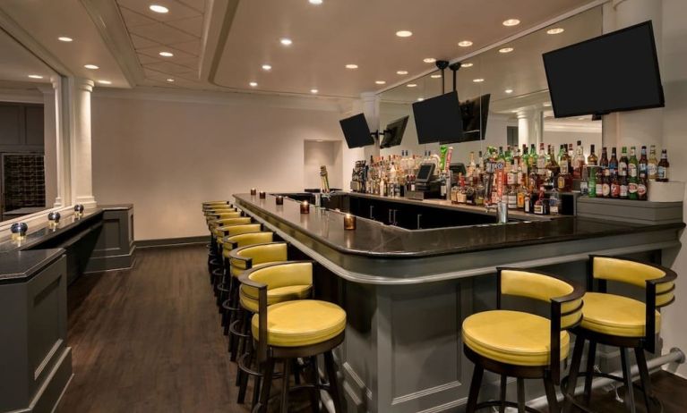 Hotel bar at Crowne Plaza Englewood.