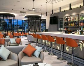 Hotel lounge at Spark By Hilton Luton.