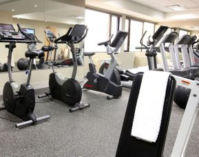 Fitness center at Delta Hotel By Marriott Regina.