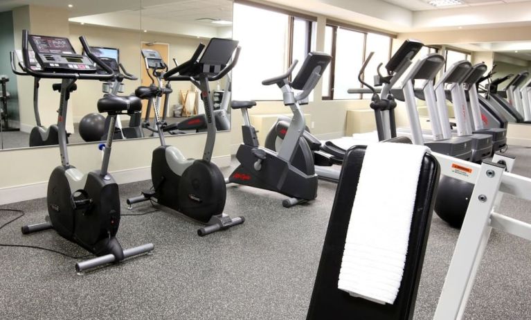 Fitness center at Delta Hotel By Marriott Regina.